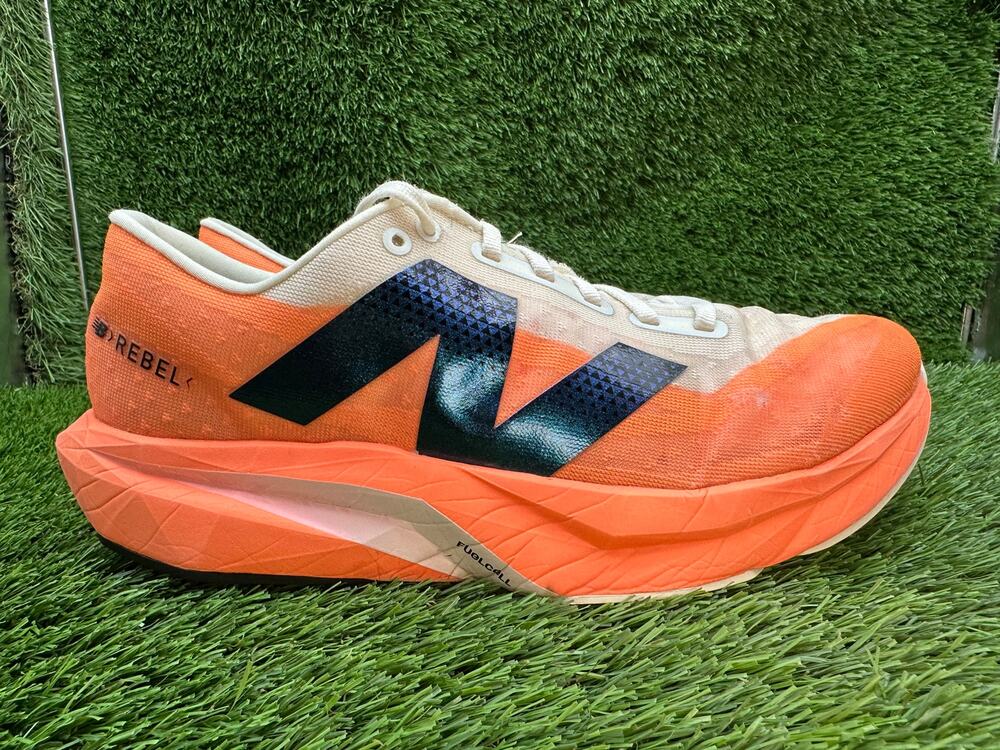 New Balance FuelCell Rebel v4 MFCXCO4 Athletic Sneaker Men's 8.5 Orange Mesh